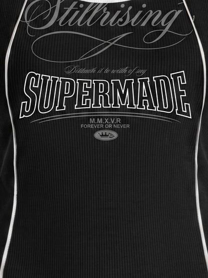 Number Logo Color Block Vest