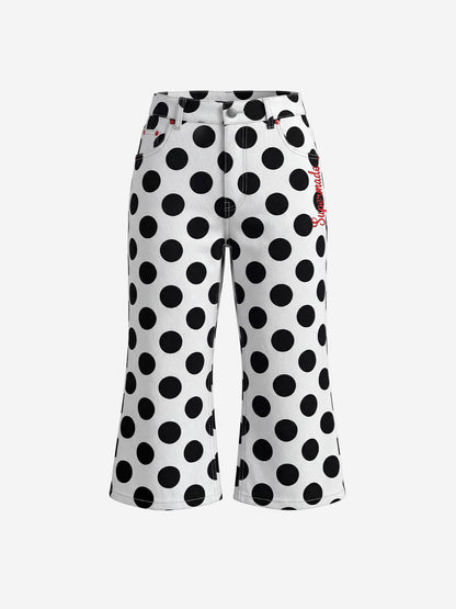Retro Polka Dot Bell Shorts