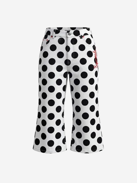 Retro Polka Dot Bell Shorts
