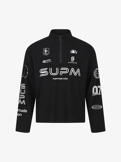 F1 Racing Waffle Half-Zip Tee