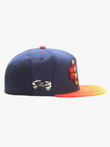 Graphic Embroidered Color Block Baseball Cap