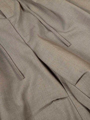 Pleated Drawstring Scimitar Track Pants 