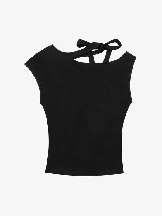Flag Graphic Off-Shoulder T-Shirt