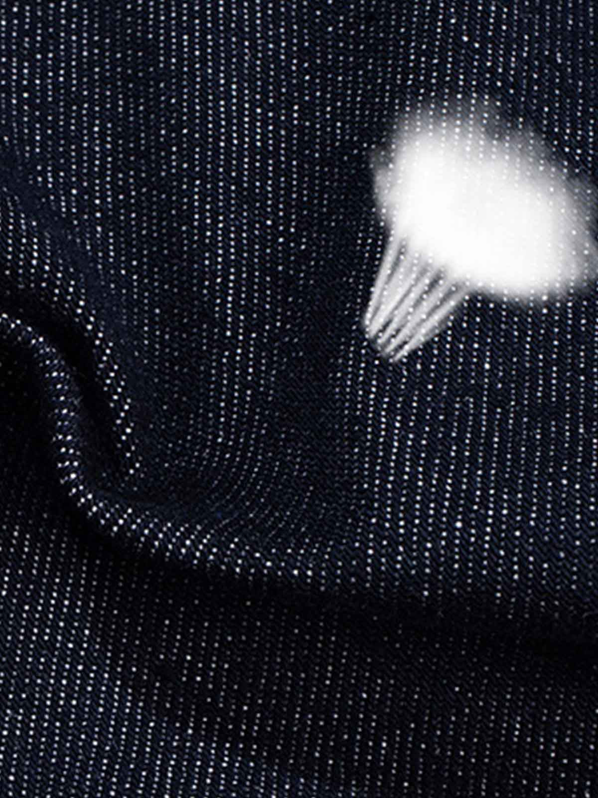 Pleated Panel Patchwork Denim Shorts 