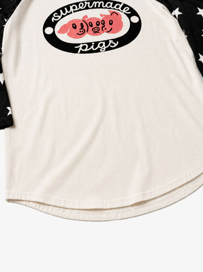 Pig Graphic Raglan Tee