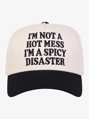 CottFunny Slogan Embroidered Contrast Baseball Cap
