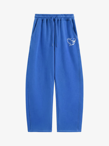 Cotton-Padded Hoodie and Loose Trousers Set