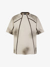 Black Raglan Sleeve T-Shirt with Herringbone Tape Detail