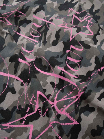 Y2K Camo Pink Print Barrel Sweatpants
