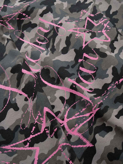 Y2K Camo Pink Print Barrel Sweatpants