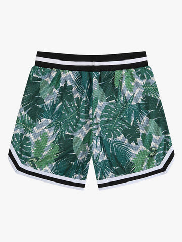 Retro Mesh Drawstring Basketball Shorts