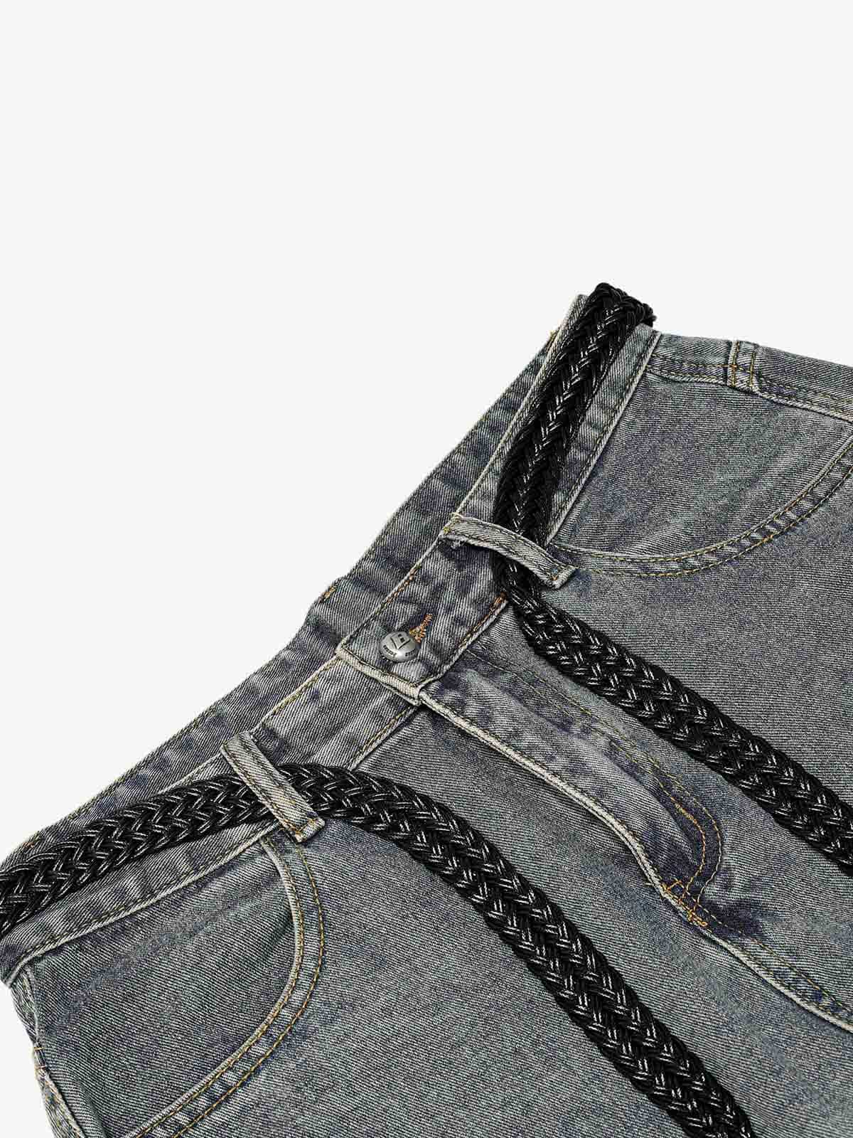 Drawstring Scimitar Jeans