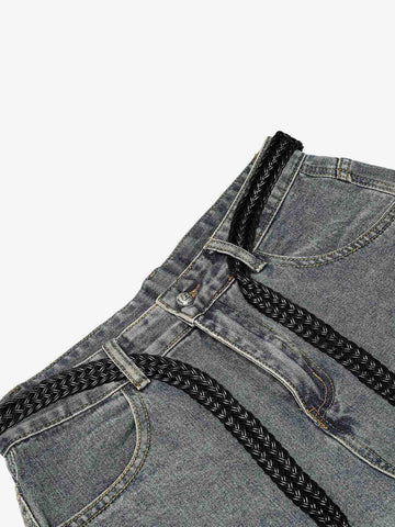 Drawstring Scimitar Jeans