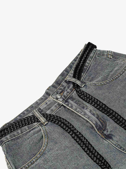 Drawstring Scimitar Jeans