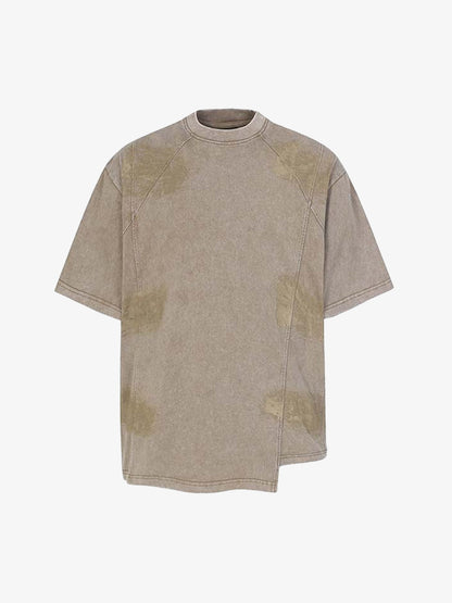 Vintage Washed Panel Seam Oversized T-Shirt 