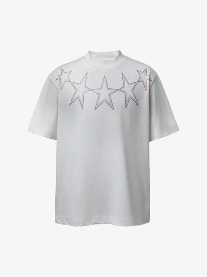 Rhinestone Star Graphic T Shirt 