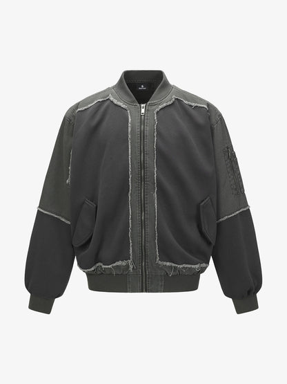Raw Edge Deconstructed MA-1 Bomber Jacket 