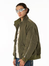 Retro Street Hip-Hop Zipper Design Bomber Jacket 