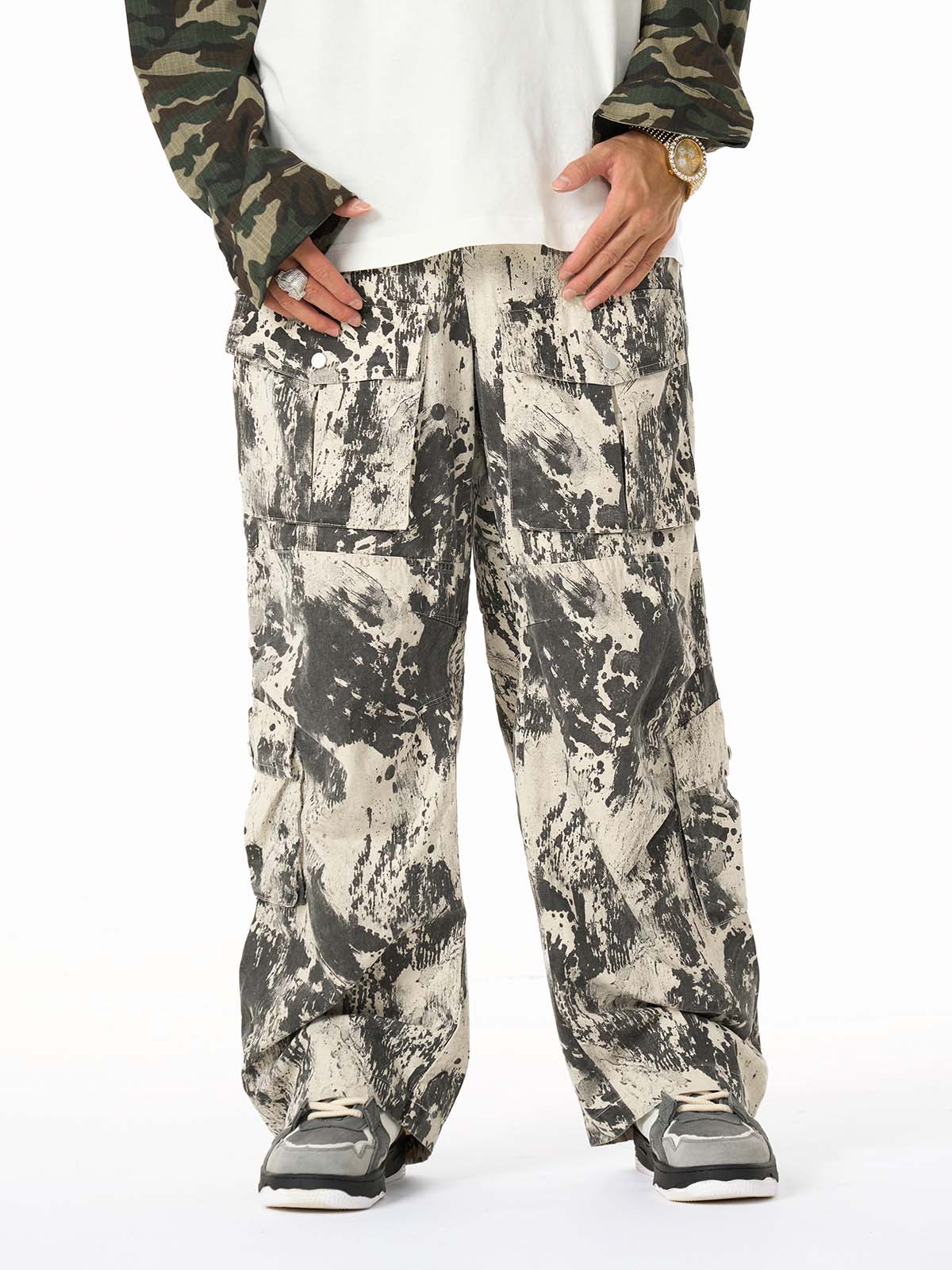 Hip-Hop Camouflage Multi-Pocket Cargo Pants 