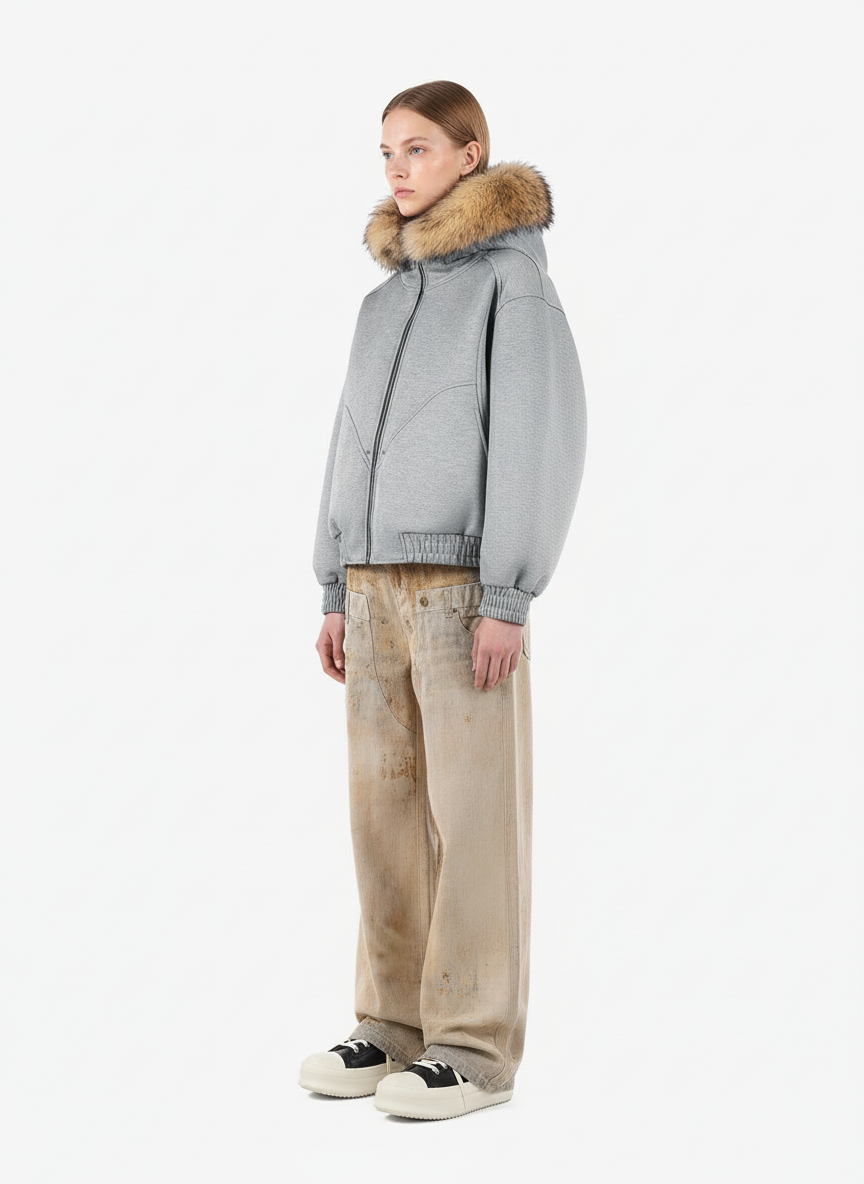 Vintage High Street Mud-Dyed Distressed Baggy Jeans 