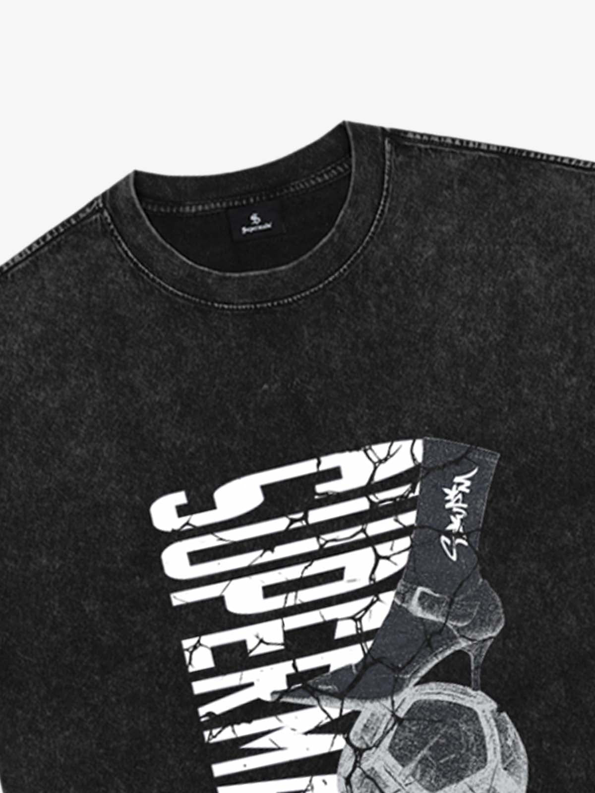 High Heel Soccer Ball Graphic T-Shirt 