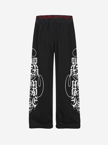 Contrast Leopard Patchwork Casual Pants