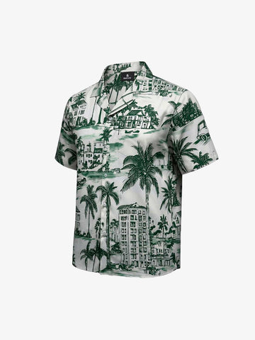 Vintage Green Coconut Tree Shirt