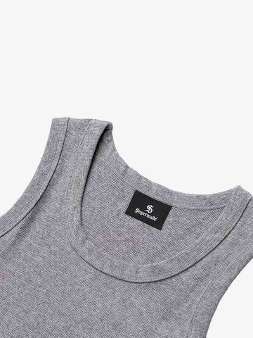 Floral Letter Print Sleeveless Vest