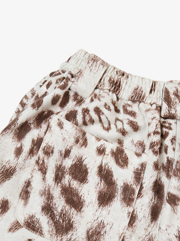 Leopard Curved Jeans