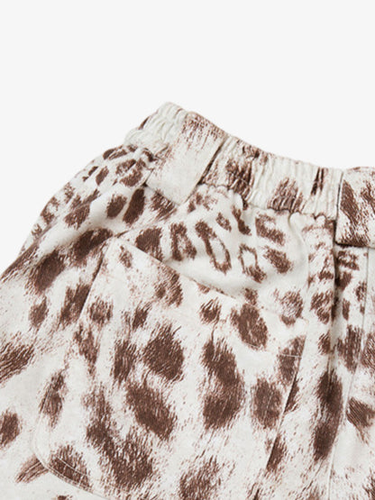 Leopard Curved Jeans