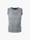 Exposed Seams Washed Knit Vest