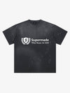 Vintage Washed Supermade Crest Logo T-Shirt 