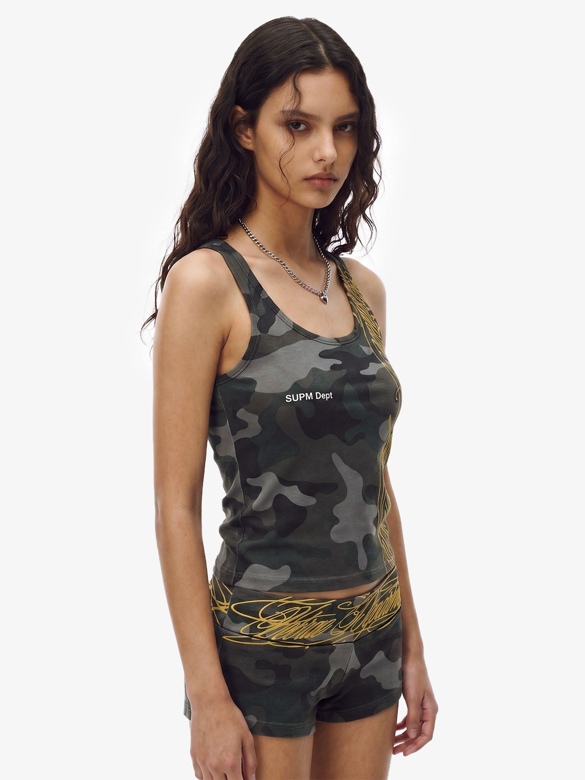 Y2K Camo Graffiti Tank Set