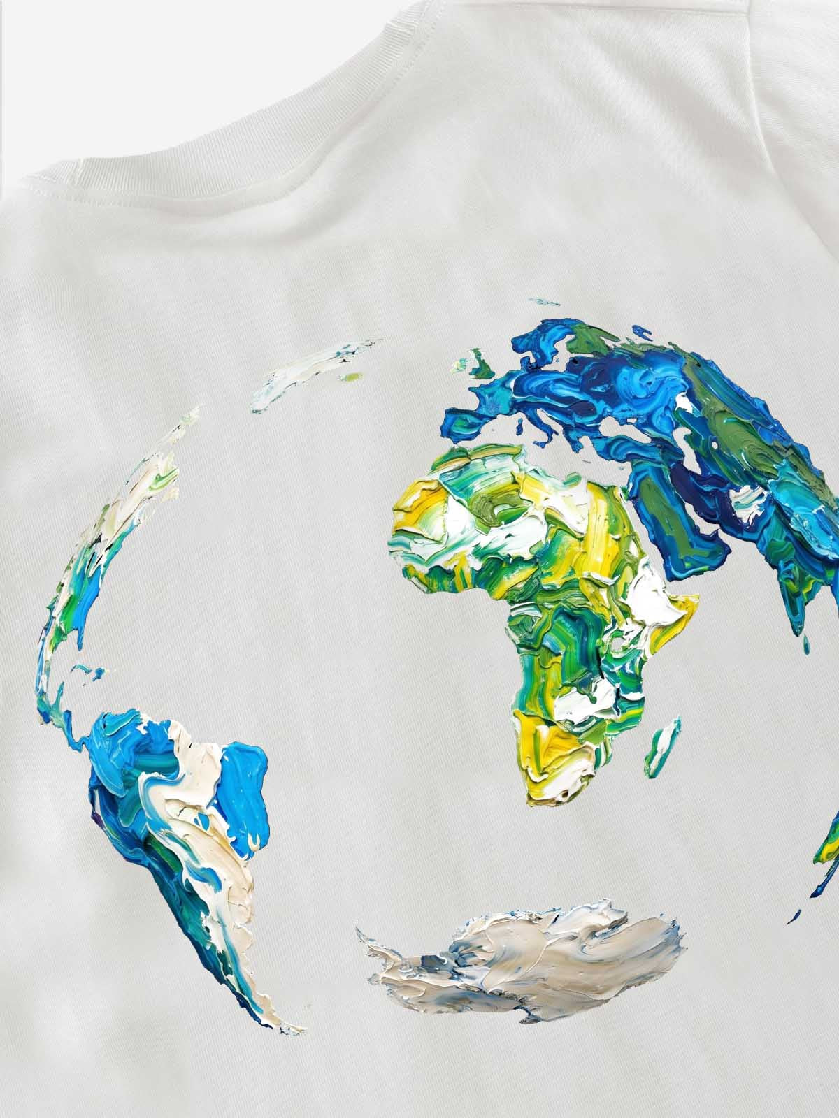 Graffiti Paint Drip Letter Print Oversized T-Shirt