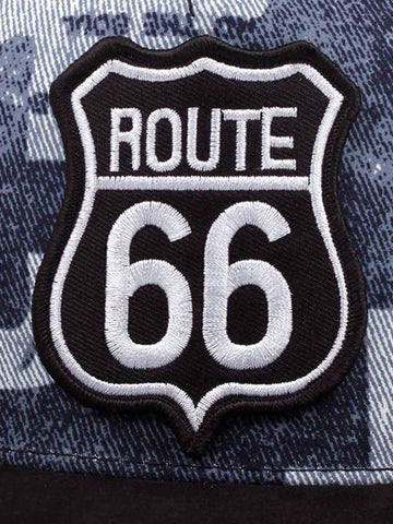 Route 66 Embroidered Snapback Hat