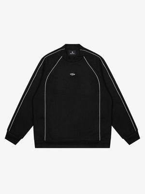 Suede Patchwork Sweatshirt