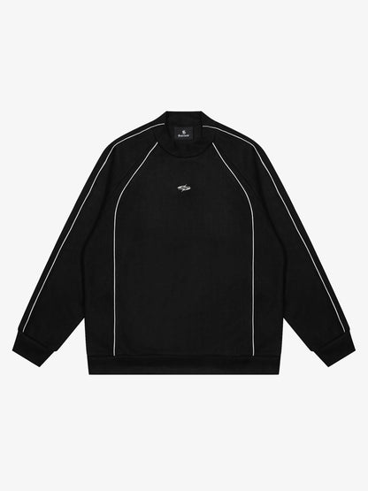 Suede Patchwork Sweatshirt
