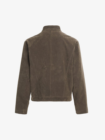 Suede Harrington Jacket
