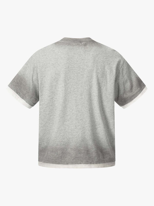 Heather Grey Oversized Cropped T-Shirt