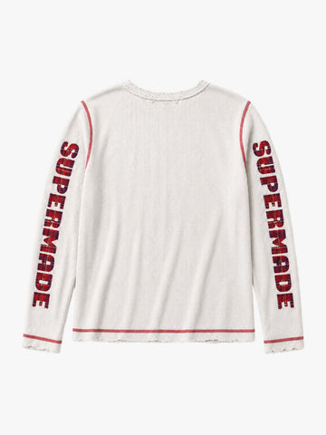 Girl Graphic Waffle Long Sleeve