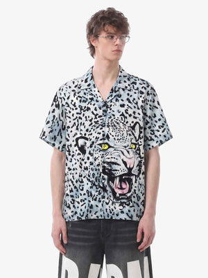 Vintage 3D Leopard Head Shirt