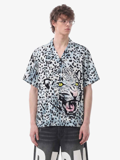 Vintage 3D Leopard Head Shirt