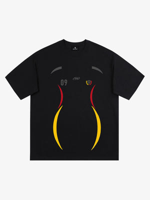 Retro 09 Graphic Crest Print T-Shirt 