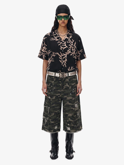 3D Textured Embossed Cuban Shirt