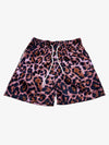 Leopard Print Mesh Shorts
