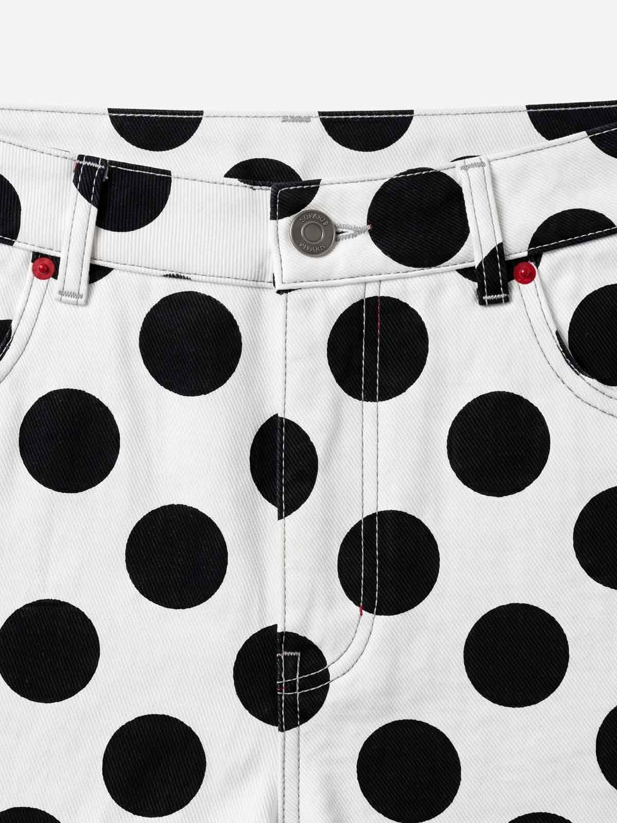 Retro Polka Dot Bell Shorts