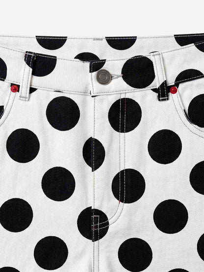 Retro Polka Dot Bell Shorts