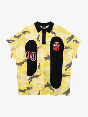 Camo Embroidered Polo Tee