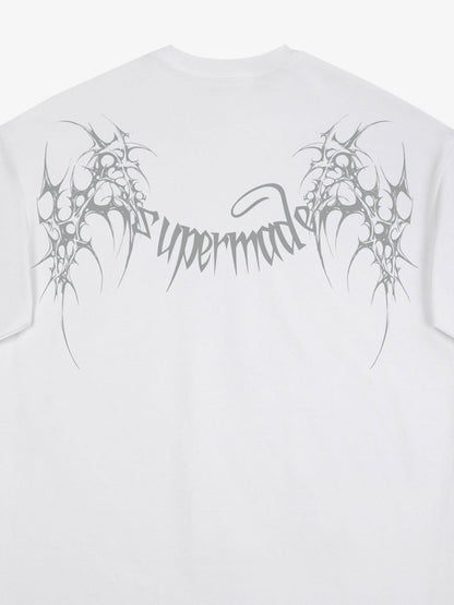 SUPM Gothic Sharp Letter Graphic T-Shirt 