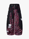 Deconstructed Cyber-Grunge Patchwork Denim Jeans 